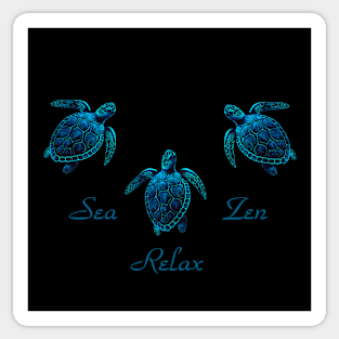 3 turtles Sticker